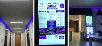 Irwin Mitchell Scotland Supports CES with Light Up Purple campaign