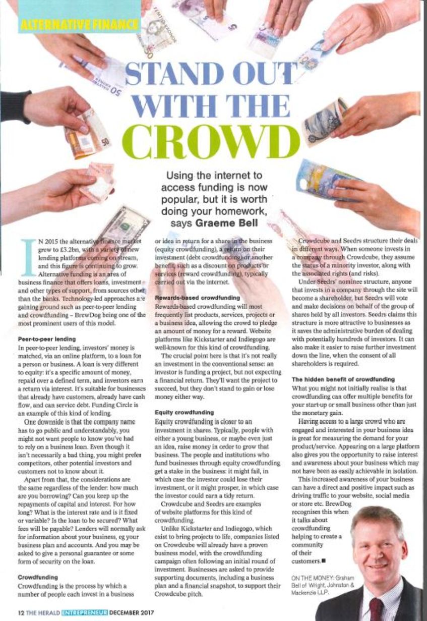 Graham Bell Features in Herald Business HQ Magazine 