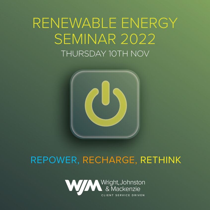 Renewable Energy Takes Centre Stage as WJM's Popular Seminar Returns to