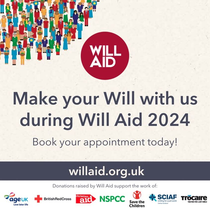 WJM Dunblane Pledges Support to Seven Charities During Will-Writing Campaign this November
